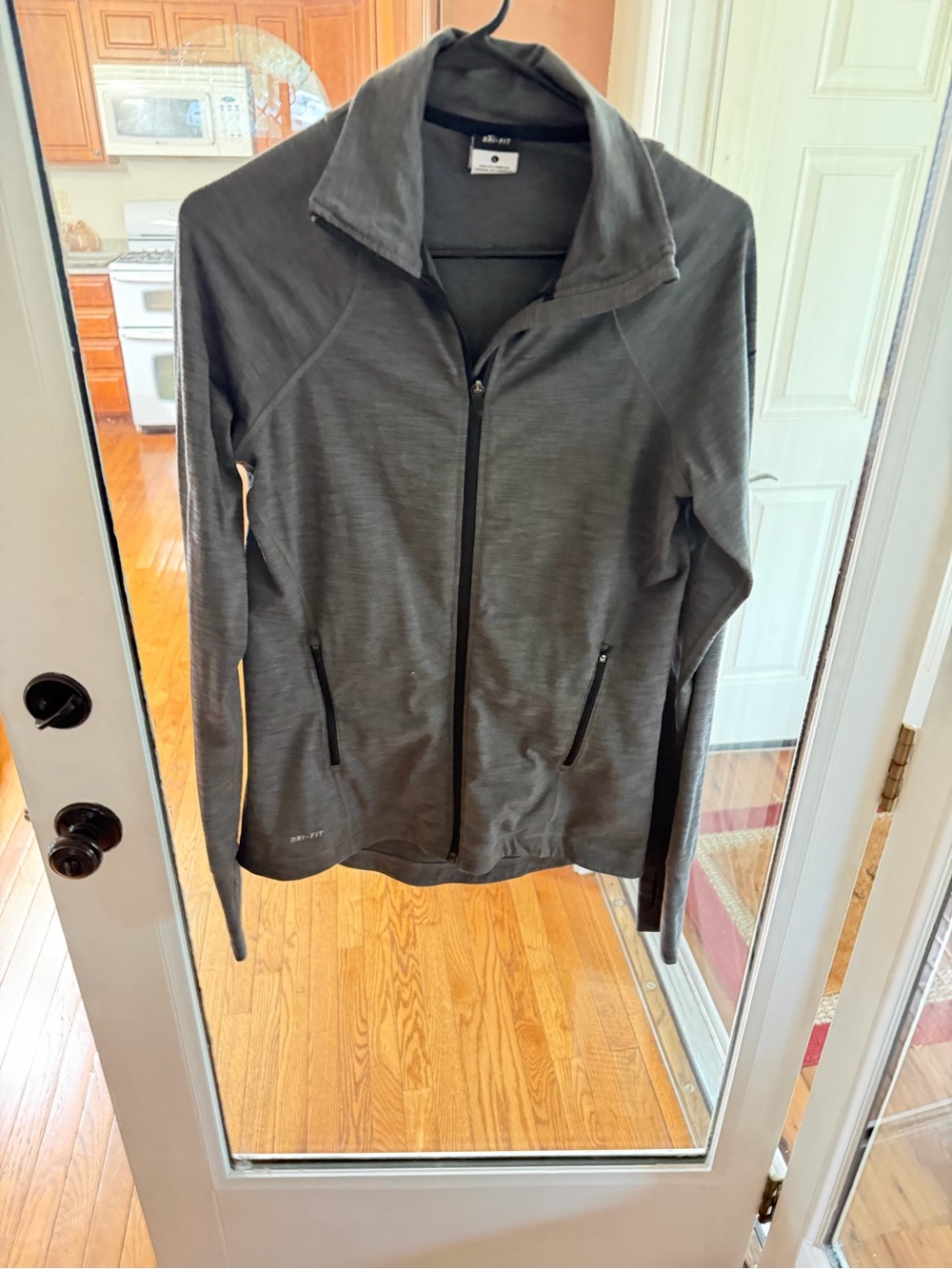 Nike Women's Dri-Fit Charcoal Full-Zip Sz. Large